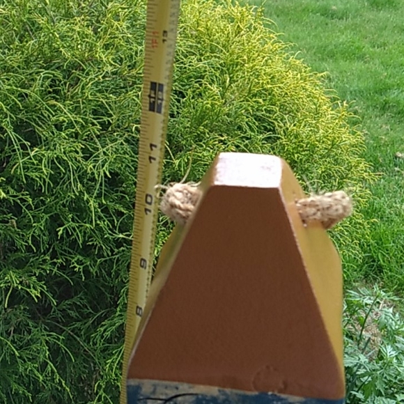 VINTAGE ARTIST MADE COASTAL SHIPS LIGHTHOUSES WOODEN 3D BOUY - Picture 7 of 8